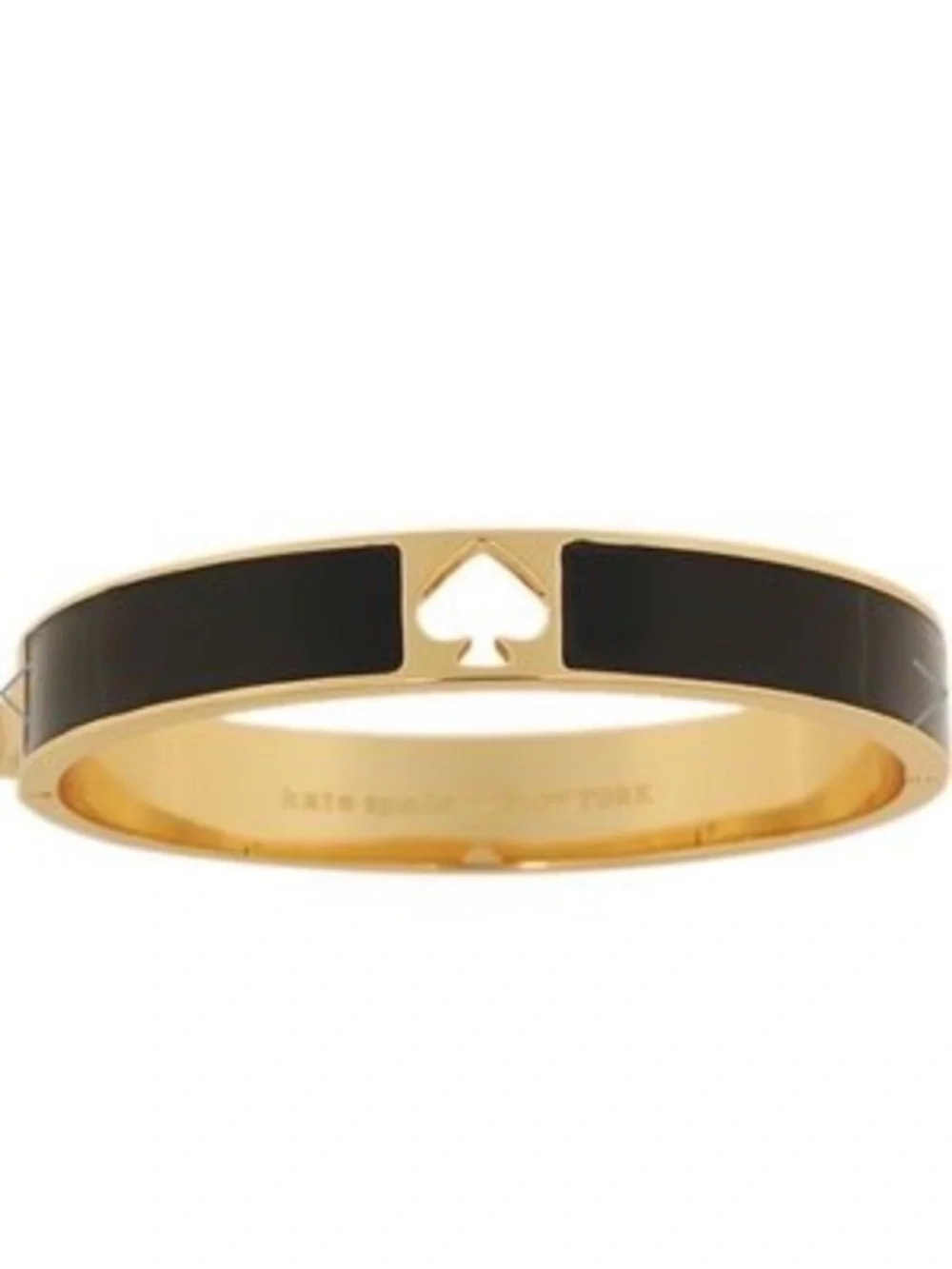 NWT~KATE SPADE~Spot the Spade Enamel Hinged Bangle